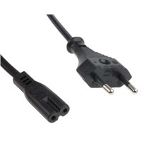 Phihong 1.8m Power Cable, C7, IEC to Europlug, Type C, 2.5 A, 250 V