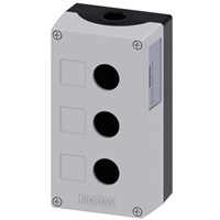 Siemens Grey Metal SIRIUS ACT Push Button Enclosure - 3 Hole 22mm Diameter