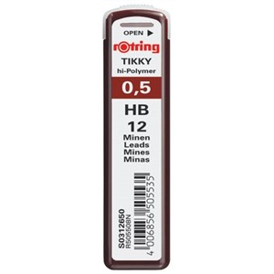 Rotring Lead 0.5mm HB Blister of 2