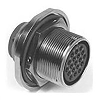 Amphenol, MS 5 Way Jam Nut MIL Spec Circular Connector Receptacle, Pin Contacts,Shell Size 18, Threaded, MIL-DTL-5015