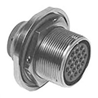 Amphenol, MS 2 Way Jam Nut MIL Spec Circular Connector Receptacle, Socket Contacts,Shell Size 16, Threaded, MIL-DTL-5015