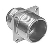 Amphenol, MS 2 Way Wall Mount MIL Spec Circular Connector Receptacle, Pin Contacts,Shell Size 10SL, Threaded,
