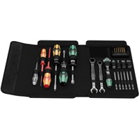 Wera 25 Piece Plumbing and Heating Tool Kit with Pouch, VDE Approved