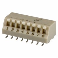8 Position SPST Side Toggle DIP Switch