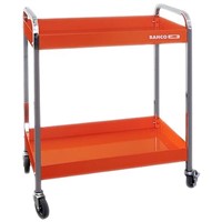 Bahco 2 Shelf Aluminium Workshop Trolley, 759 x 432 x 1025mm, 30 (per shelf)kg Load
