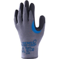 Showa Cotton Latex-Coated Gloves, Size 8, Grey, General Purpose