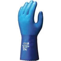 Showa Nylon Polyurethane-Coated Gloves, Size 8, Blue, General Purpose