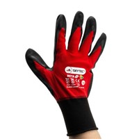 Skytec Nylon Nitrile-Coated Gloves, Size 10, Red, General Purpose