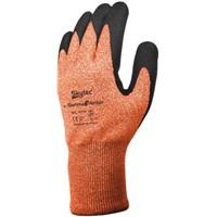 Skytec Nitrile-Coated Gloves, Size 10, Orange, Cut Resistant