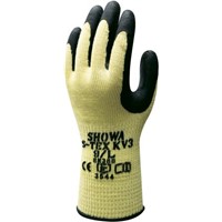 Showa Kevlar Latex-Coated Gloves, Size 10, Yellow, Cut Resistant