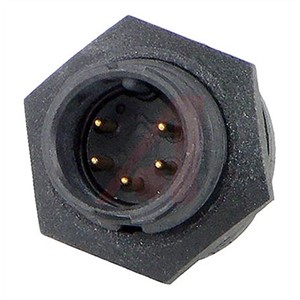 Switchcraft, 5 contacts Panel Mount Socket Solder Cup IP16, IP18, IP66, IP68