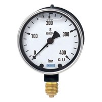 WIKA 9318259 Analogue Positive Pressure Gauge Back Entry 1500psi, Connection Size 1/4 NPT