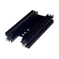 Heat Sink Extruded Double Center Channel