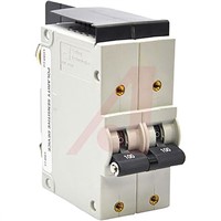 Carling Technologies Panel Mount CX 2 Pole Thermal Magnetic Circuit Breaker - 600V ac Voltage Rating, 100A Current