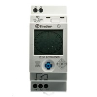 Digital with NFC DIN Rail Time Switch Measures Hours, Minutes, 110  230 V ca