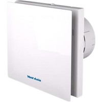 Vent-Axia VASF100T VASF100 Rectangular Wall Mounted, Window Mounted Extractor Fan, Ventilation, 26dB(A)