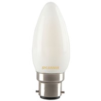 Sylvania ToLEDo RETRO B22 LED GLS Bulb 4 W(35W), 2400K, Warm White, Candle shape