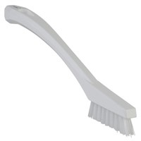 Vikan White 15mm PET Extra Hard Scrub Brush for Around Gaskets, Cleaning Equipment Link Conveyor Belts, Joints on