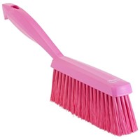 Pink Hand Brush for Brushing Dry, Fine Particles, Floors including brush