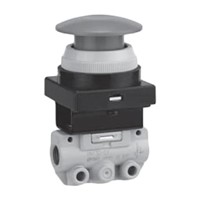 SMC Push Button (Mushroom) Pneumatic Manual Control Valve VM100 Series