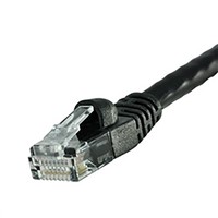 Cinch Connectors Black Cat6 Cable UTP PVC Male RJ45/Male RJ45, 2.13m