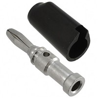 Cinch Connectors Black Male Banana Plug - Solder, 1.75kV