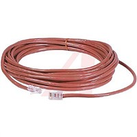 Cinch Connectors Red Cat5e Cable UTP, 15.24m Male RJ45/Male RJ45