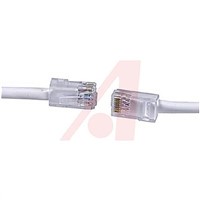 Cinch Connectors White Cat5e Cable UTP, 15.24m Male RJ45/Male RJ45