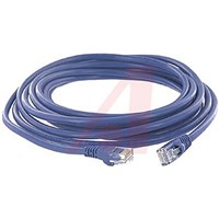 Cinch Connectors Blue PVC Cat5e Cable UTP, 2.13m Male RJ45/Male RJ45
