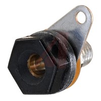 Cinch Connectors 15A, Black 4 mm Test Terminal With Brass Contacts and Nickel Plated