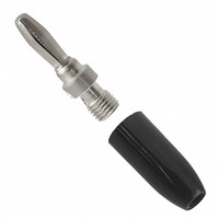 Cinch Connectors Black Male Banana Plug - Solder, 1.75kV