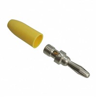 Cinch Connectors Yellow Male Banana Plug - Solder, 1.75kV