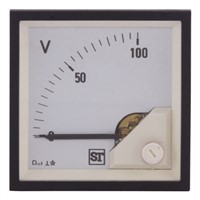 Sifam Tinsley DC Analogue Voltmeter, 100V, 92 x 92 mm,