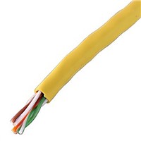 Cinch Connectors Yellow Cat5e Cable Unshielded, 304.8m Unterminated/Unterminated