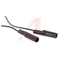 5A Black Test lead, 300V ac Rating - 0.3m Length