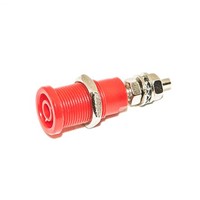 Mueller Electric Red Female Banana Plug - Stud, 1 kV, 600 V