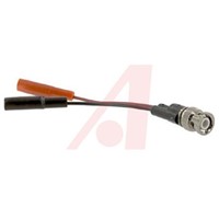 Mueller Electric Black BNC Test Lead, 300V ac 10A, 101.6mm Lead Length