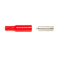 Mueller Electric Red Female Banana Plug - Crimp, Solder, 5000V dc