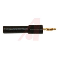 Mueller Electric Black, Male to Female Test Connector Adapter With Brass contacts and Gold Plated - Socket Size: 4mm