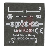 Opto 22 4 A Solid State Relay, AC, PCB Mount, 120 V ac Maximum Load