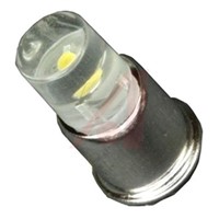 Visible LED, Midget Flange, White, Single Chip, T-1 3/4 Lamp, 7.2mm dia., 28 V dc