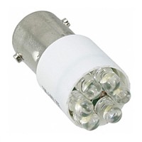 Visible LED, BA9s, White, Cluster, T-3 1/4 Lamp, 10.92mm dia., 28 V dc