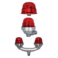 LED Reflector Bulb, L-810, Red, Single Chip, 117.3mm dia., 120  240 V ac