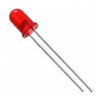 LED Reflector Bulb, bi-pin, Red, Single Chip, T-1 3/4 Lamp, 5.84mm dia., 3 V