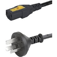 Schurter 2m Power Cable, C13, IEC to Chinese Plug, GB 2099, 10 A, 250 V ac