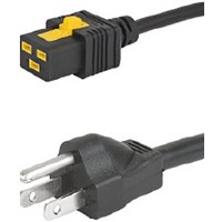Schurter Power Cable, C19, IEC to NEMA 5-15, 16 A, 125 V ac, 250 V ac