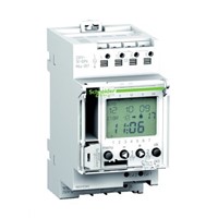 2 Channel Digital DIN Rail Time Switch Measures Days, Hours, 230 V ac