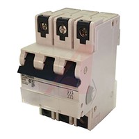 Altech DIN Rail Mount V-EA 3 Pole Thermal Magnetic Circuit Breaker - 480Y/277V Voltage Rating, 3A Current Rating