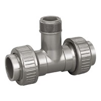 Georg Fischer PVC Process Fitting 20mm Tee Coupler 1/2 in BSP