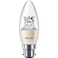 Philips Master B22 GLS LED Candle Bulb 6 W(40W), 2700K, Warm White, Candle shape